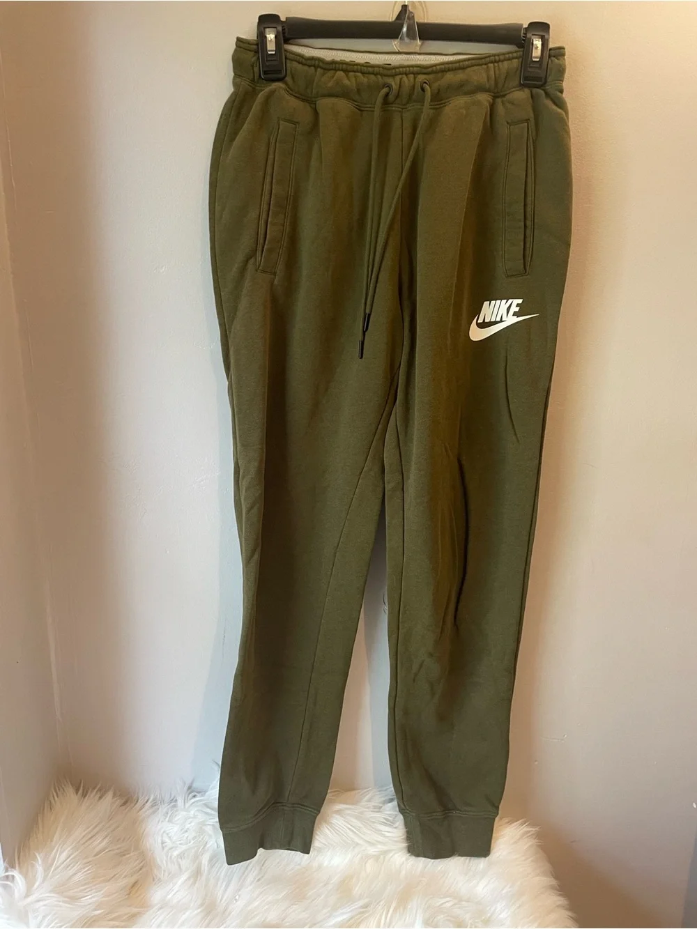 Nike  Olive Green Fleece Joggers